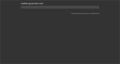 Desktop Screenshot of mobile-generator.com